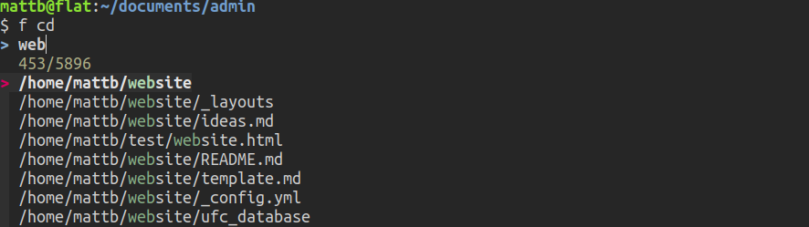 changing to a far away directory